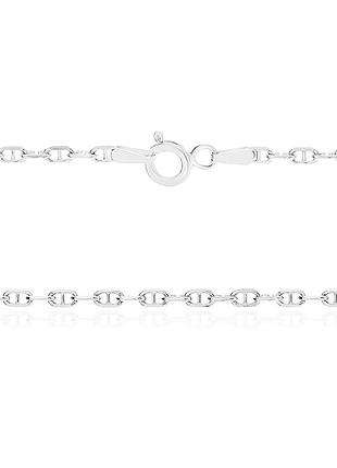 Серебряная цепочка, якорь гуччи (251), размер 55 см x 0,2 см, вес: 5.5 г