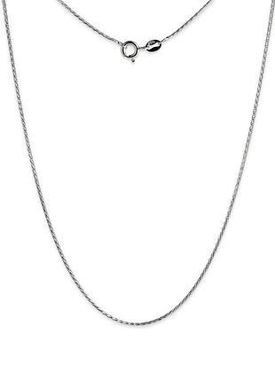 Серебряная цепочка снейк, размер 40 см x 0,1 см, вес: 2.0 г