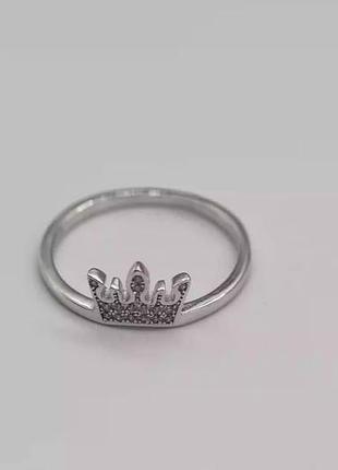 Серебряное кольцо корона, размер 18,0, вес: 1.5 г