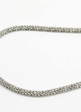 Серебряная цепочка родированная, размер 50 см x 0,3 см, вес: 10.2 г
