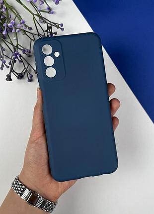Силиконовый чехол на samsung m13 синий (20)