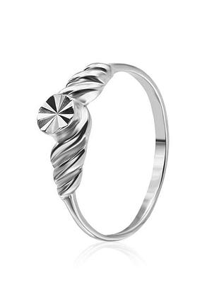 Серебряное кольцо, размер 16,0, вес: 1.1 г