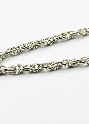 Серебряная цепочка, плетение корд, размер 45 см x 0,4 см, вес: 18.1 г
