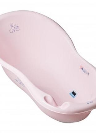 Ванна дитяча зі змивом bunny 102cm powder pink