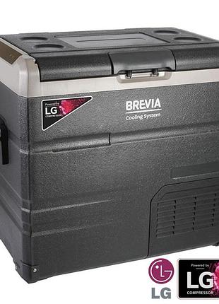 Холодильник автомобильный brevia 60л (компрессор lg) 22625