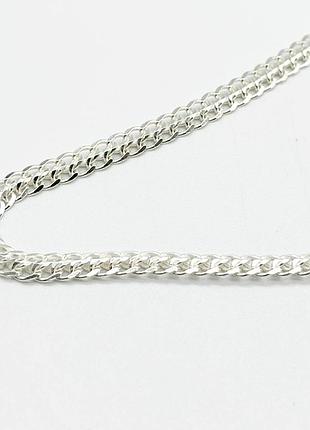 Серебряная цепочка, плетение зара, размер 45 см x 0,5 см, вес: 12.3 г