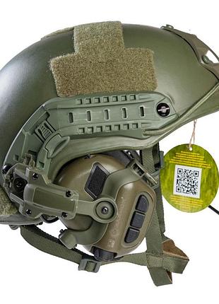 Активні навушники шумоподавлюючі earmor m32 + кріплення-чебурашки на шолом fast