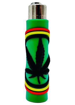 Зажигалка clipper cover weed colors
