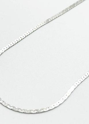 Серебряная цепочка родированная, размер 50 см x 0,25 см, вес: 3.7 г