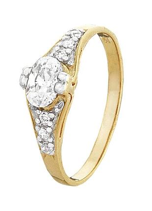 Серебряное кольцо с фианитами, размер без розміру, вес: 1.9 г