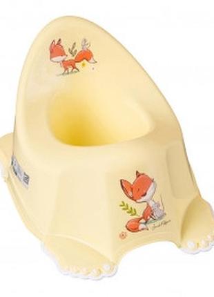 Антиковзкий дитячий горщикз музикою forest fairytale light yellow