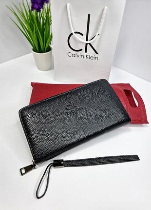 Кожаный мужской кошелек calvin klein кельвин , кожаное портмоне, брендовый кошелек, calvin klein