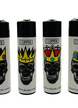 Запальничка clipper pocket skull kings