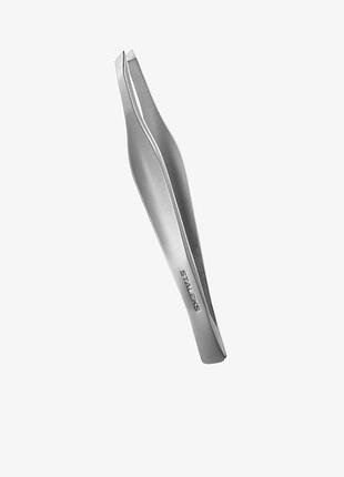 Пинцет для бровей staleks beauty&care 30 type 3 (широкие скошенные кромки)