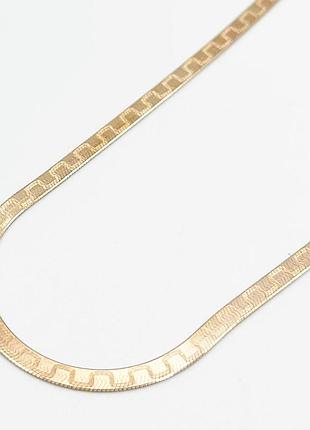Серебряная цепочка, плетение плоская лента, размер 45 см x 0,3 см, вес: 6.8 г