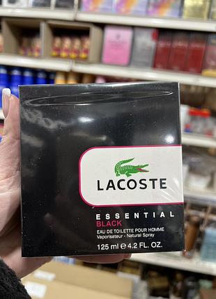 Мужская туалетная вода lacoste black essential 125 мл