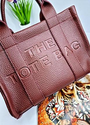 Женская сумка marc jacobs tote bag, сумка марк якобс тоте, shoper, shopper, шоппер, шопер, сумка марк джейкобс бордо