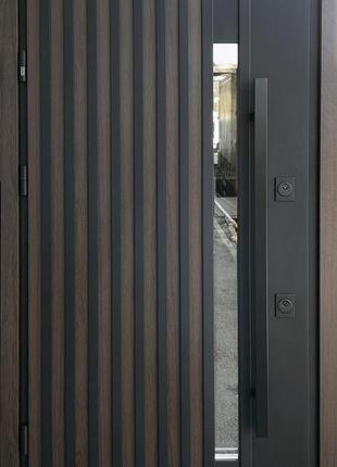 Двери входные металлические уличные страж пруф / straj proof rio -s loft дуб/белый 970х2040 левое/правое правое