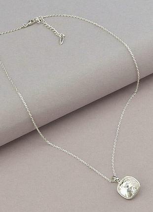 087755 подвеска 'xuping' swarovski 39 см. (родий)