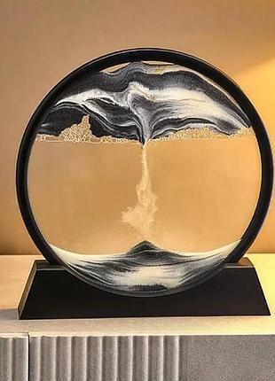 Декор настольный интерьерный mobile sand painting черный песок top shop ua_