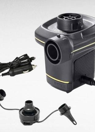 Насос електричний для басейнів 482л/хв 12v/220v intex 66634 чорний top shop ua_
