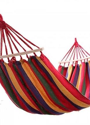 Гамак с планкой 80*200см la siesta разноцветные полосы top shop ua_