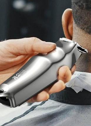 Машинка для стрижки волос cf9 digital haircutting scissors tarnish серебро top shop ua_