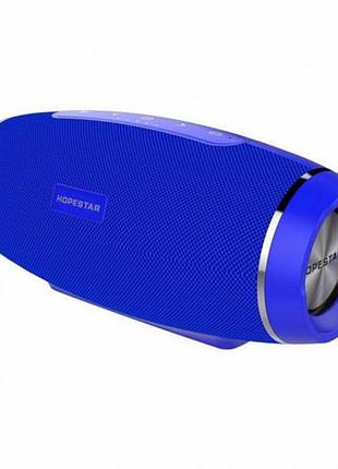 Портативная bluetooth колонка hopestar h27 с влагозащитой синяя top shop ua_