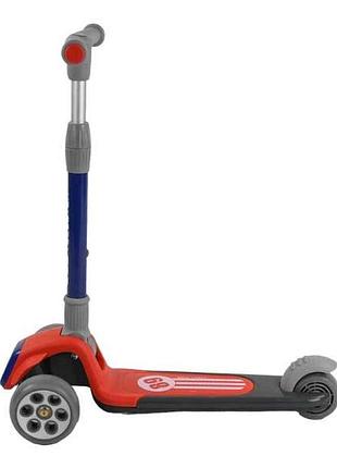 Самокат триколісний з підсвічуванням best scooter rs-9119 червоний top shop ua_