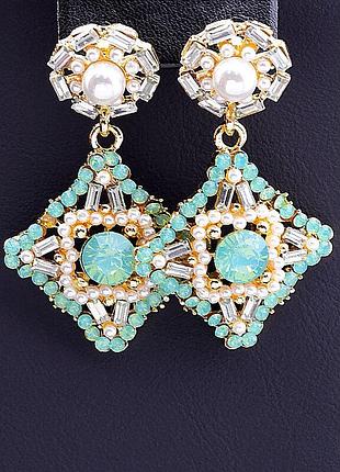 045505 серьги 'fashion' сrystal бижутерный сплав16,9 г.
