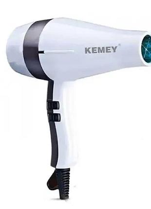 Фен для волос kemei km5813 белый top shop ua_