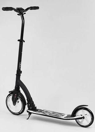 Самокат двоколісний з амортизатором 75343 best scooter білий top shop ua_