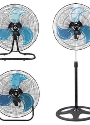 Вентилятор 3в1 напольный, настольный и настенный, 3 скорости alfarid fan 18 stand fan черный top shop ua_