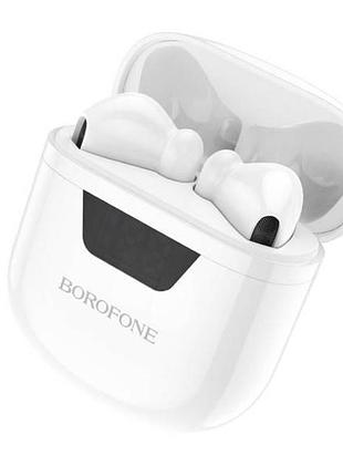 Навушники borofone bw05 pure tone true wireless bt headset white top shop ua_