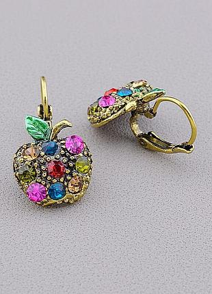 051487 серьги 'fashion' сrystal бижутерный сплав