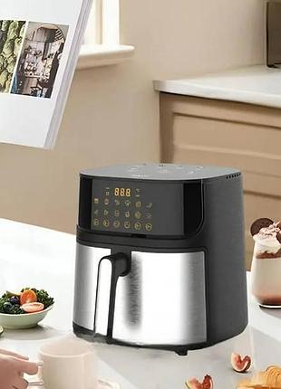 Аерофритюрка 7л 1800вт sokany sk-10048 чорна top shop ua_
