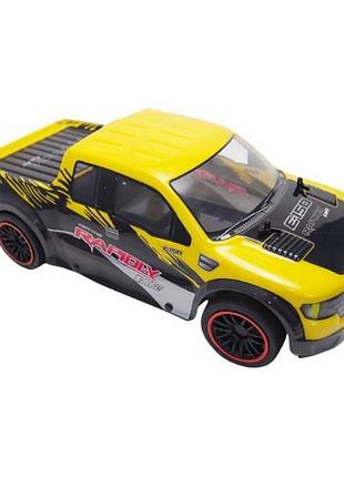 Машинка на радіокеруванні із пультом projectx ford f-150 raptor dt-347 чорна з жовтим top shop ua_