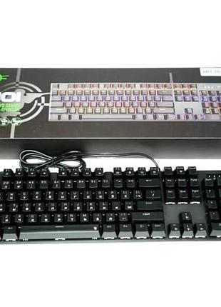 Клавиатура игровая с подсветкой rgb 104 клавиши k101 черная top shop ua_