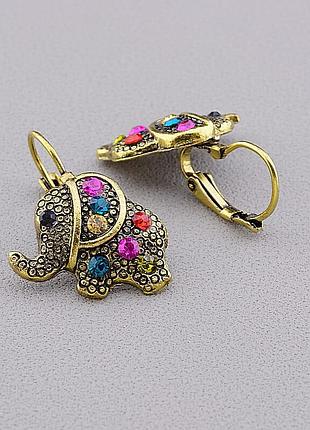 051565 сережки 'fashion' сrystal бижутерный сплав