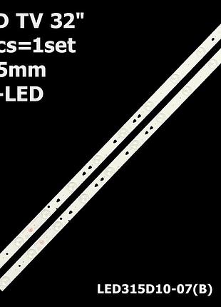 Led підсвітка 32" haier le32d8810 mtv-3222lw h32e16 mtv-3228lt2 l32b310g lt-32mu360 1 планка