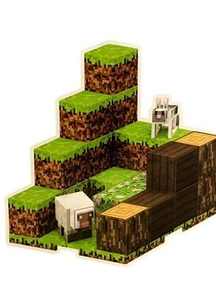 Конструктор магнітний кубічний 28 деталей minecraft magnetism world t9901 top shop ua_