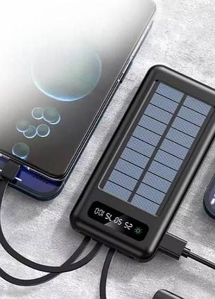 Power bank літійполімерний із сонячною панеллю 10000mah kin vale v3022d чорний top shop ua_