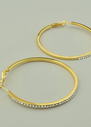 108055 серьги 'saiya' фианит (позолота 18к)