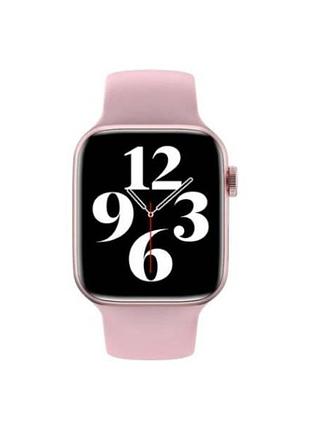 Часы наручные с функцией звонков и смс smart watch x22 pro розовые top shop ua_
