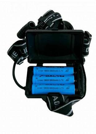 Налобный фонарь bl 8070 -p50 3*18650 top shop ua_