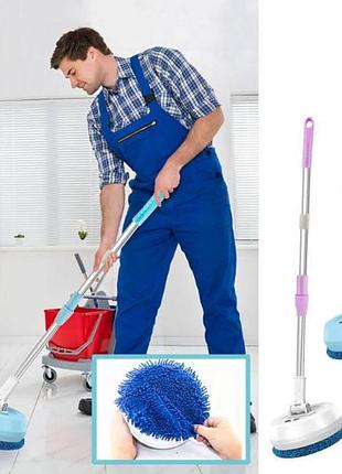 Аккумуляторная швабра wireless cleaner голубая top shop ua_