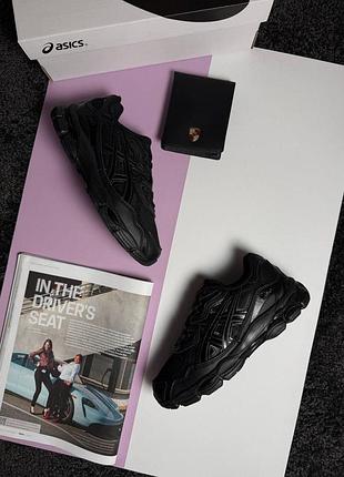 Кроссовки женские asics gel-nyc "all black"
