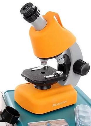 Детский микроскоп scientific microscope желтый top shop ua_