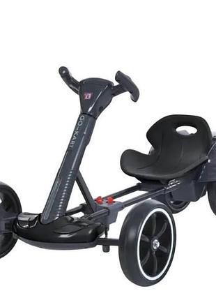 Электрокарт аккумуляторный bambi складной детский до 30 кг m6072eco koleso go kart черный top shop ua_