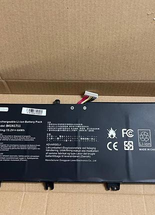 Аккумулятор для ноутбука asus b41n1711 (15.2v 64wh) для rog strix gl503, gl703, fx503, fx63, gl503vd, gl503ge, gl703vd